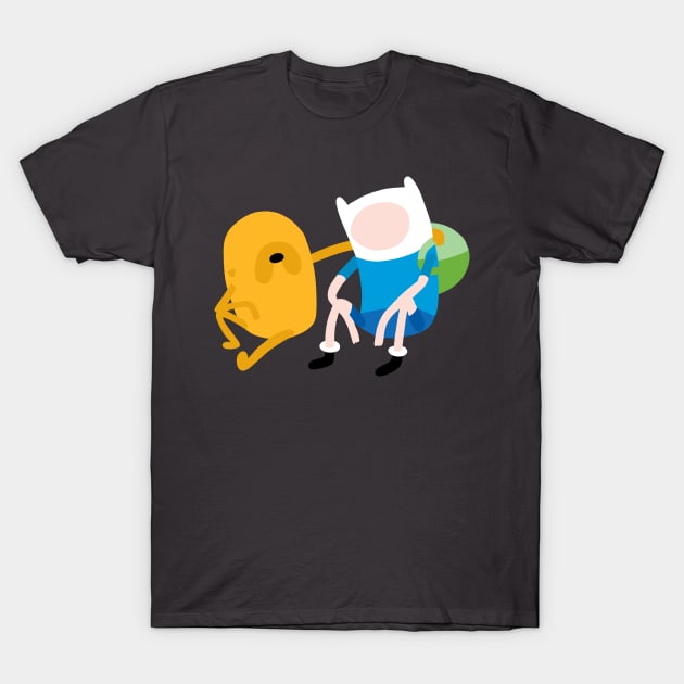 Minimal Finn and Jake T-Shirt by Bleachie